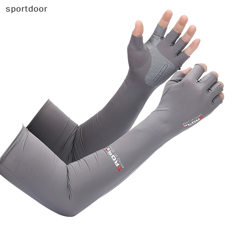 Set 2 Găng Cánh Tay Chống Nắng Và Tia UV Kèm 5 Bao Cánh Tay Khi Chạy Bộ / Đi Xe Đạp / Leo Núi