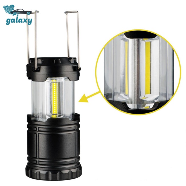 Galaxy Bộ 4 Đèn Pin Led Cob Có Thể Thu Gọn Kèm Móc Treo Tiện Dụng Mang Theo Du Lịch Cắm Trại