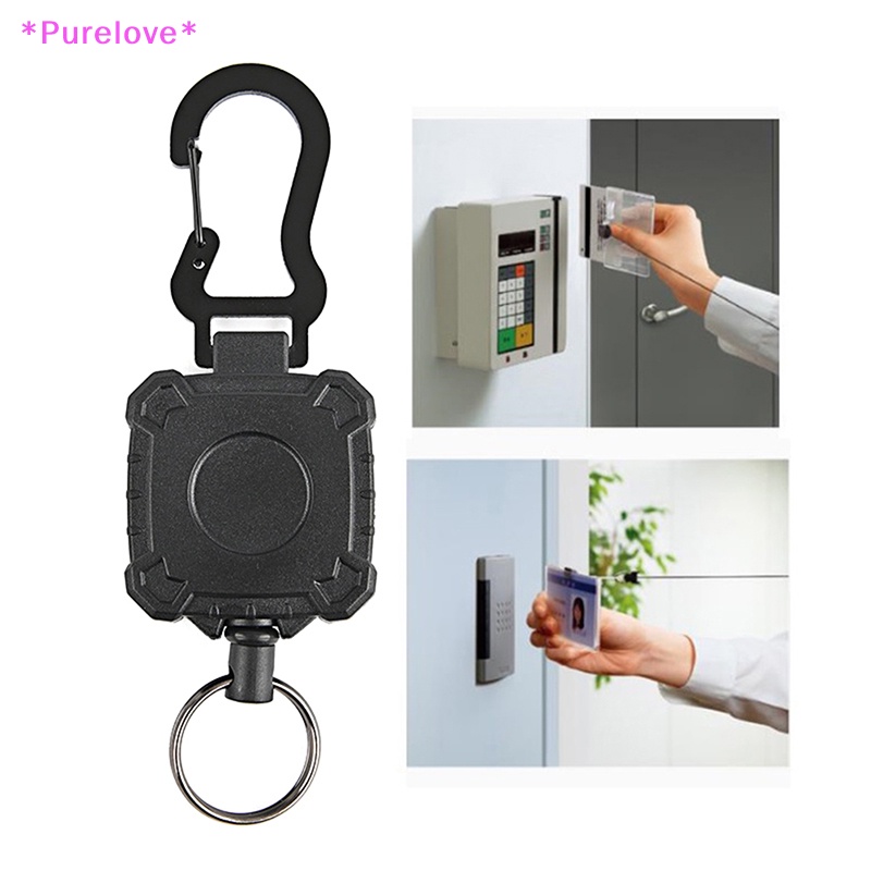 1 Móc Chìa Khóa Bằng Thép Không Gỉ Có Thể Thu Gọn Tiện Dụng Mới