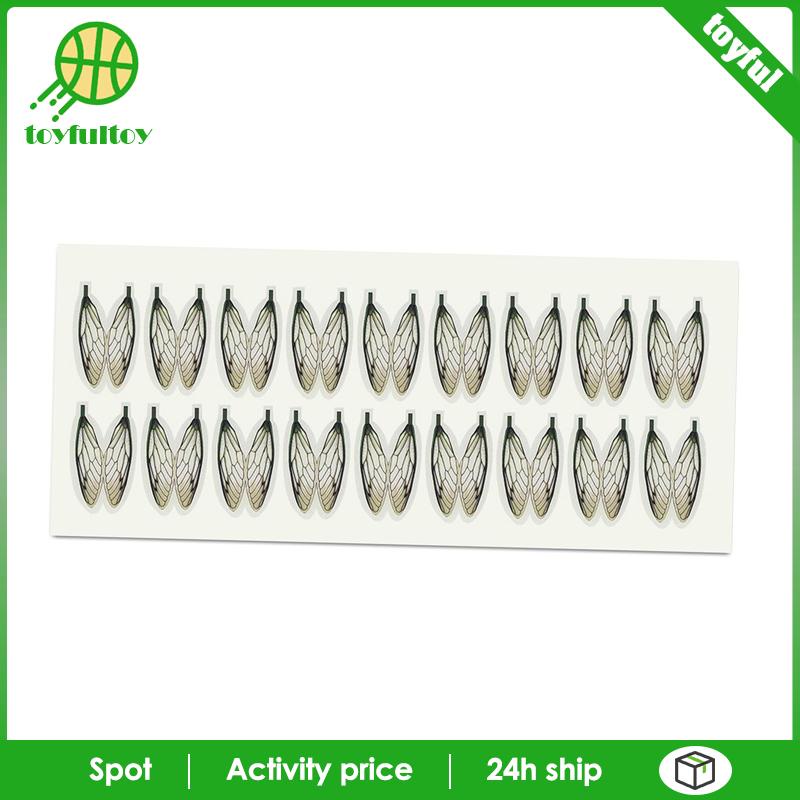 [Toyfulcabin] Con Ruồi Chất Liệu Mô Phỏng Cắt Trước Bền Màu Đỏ Cho Người Lớn Vừa Vặn Du Lịch