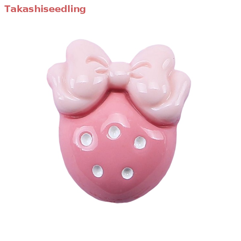 (Takashiseedling) Set 5 Kẹp Tóc Hình Ngôi Sao Hoạt Hình Màu Hồng Bóng Bằng Nhựa Resin Keo Làm Đồ Trang Sức Thủ Công DIY