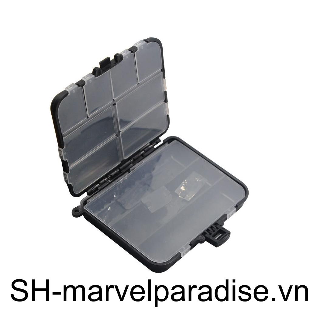 Bộ 2 Hộp Đựng Mồi Câu Cá Bằng Nhựa PVC Có Nắp Đậy Tiện Dụng