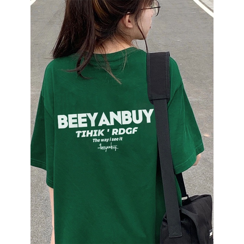 Áo Thun Nữ Tay Ngắn Dáng Rộng Phong Cách Retro Cá Tính
