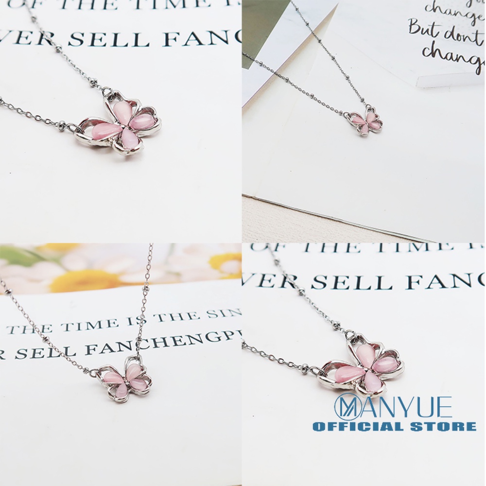 Vòng cổ Mặt Hình Trái Dâu / Bướm Thiết Kế Mới Ngọt Ngào Thời Trang Mùa Hè Dành Cho Nữ