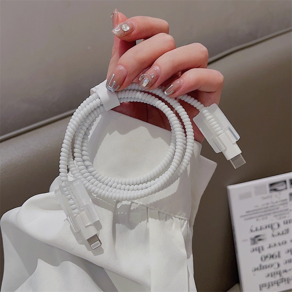 1 Bộ 5 Miếng Dán Hoạt Hình Dễ Thương Bằng Silicon tpu Mềm Chống Sốc Cho Apple iphone / ipad 18W / 20W