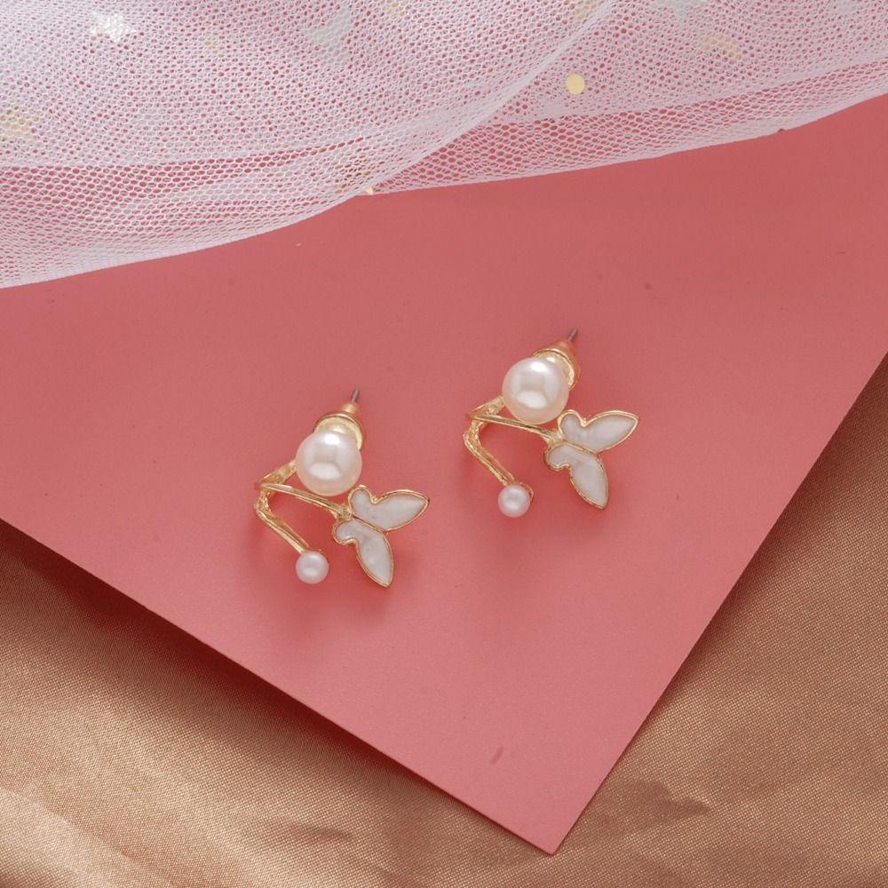 Bông Tai Hình Học Họa Tiết Bướm Phong Cách Cổ Điển Thời Trang Cho Nữ|Khuyên Tai Phong Cách Hàn Quốc