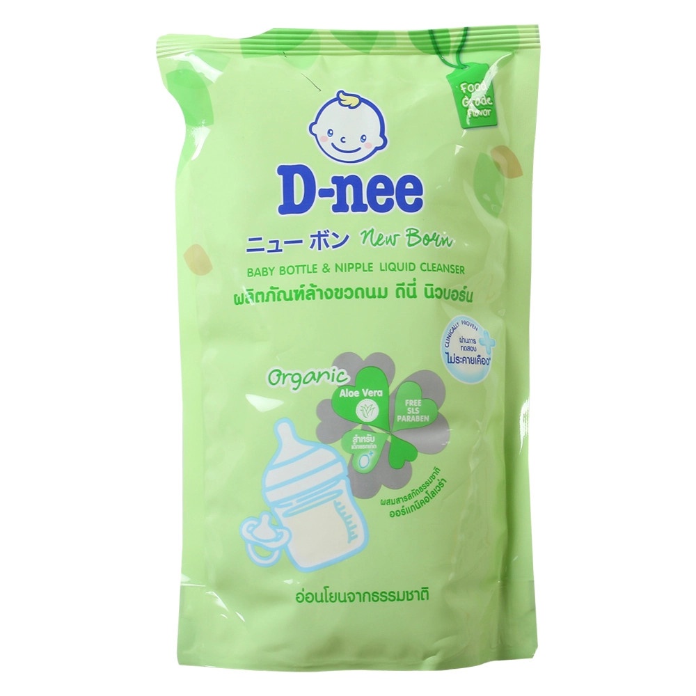 ComBo 2 Túi Nước xúc bình sữa Dnee, rửa bình sữa Dnee dạng túi  400ml hàng THÁI
