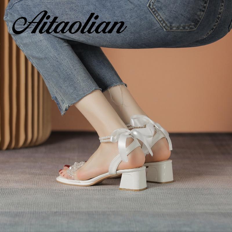 Xăng đan Da Mũi Vuông Đế Dày 5cm Thời Trang Cho Nữ Màu Sắc