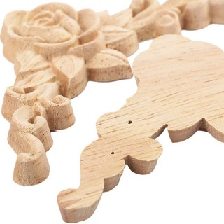Set 10 Miếng Gỗ Chạm Khắc Hoa Trang Trí Nội Thất