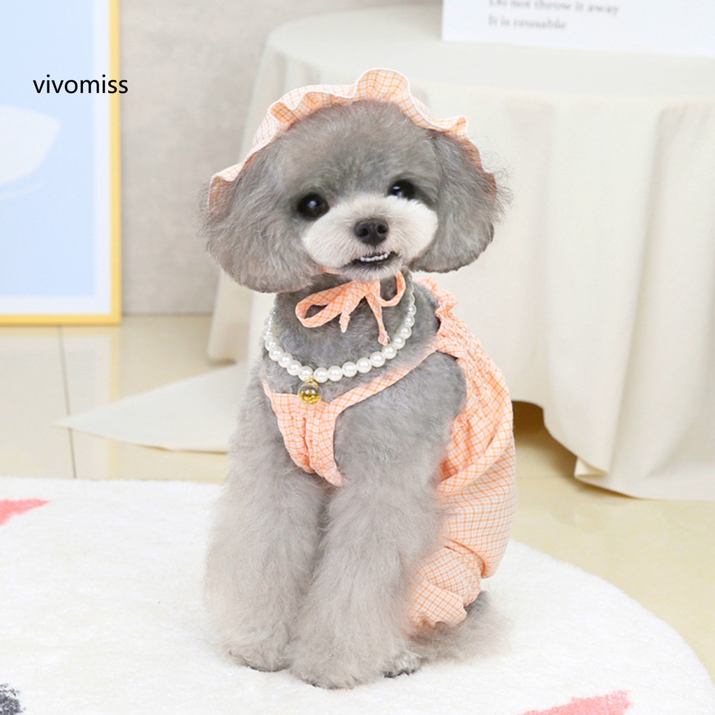 1 Set Áo Sơ Mi Họa Tiết Kẻ Sọc Mềm Mại Thời Trang Mùa Hè Cho Thú Cưng