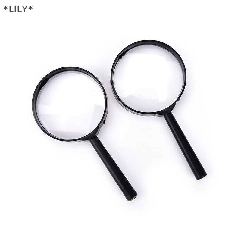 Lily 1 cái kính lúp 60mm cầm tay 5x Kính lúp cầm tay tầm nhìn thấp đọc uuu
