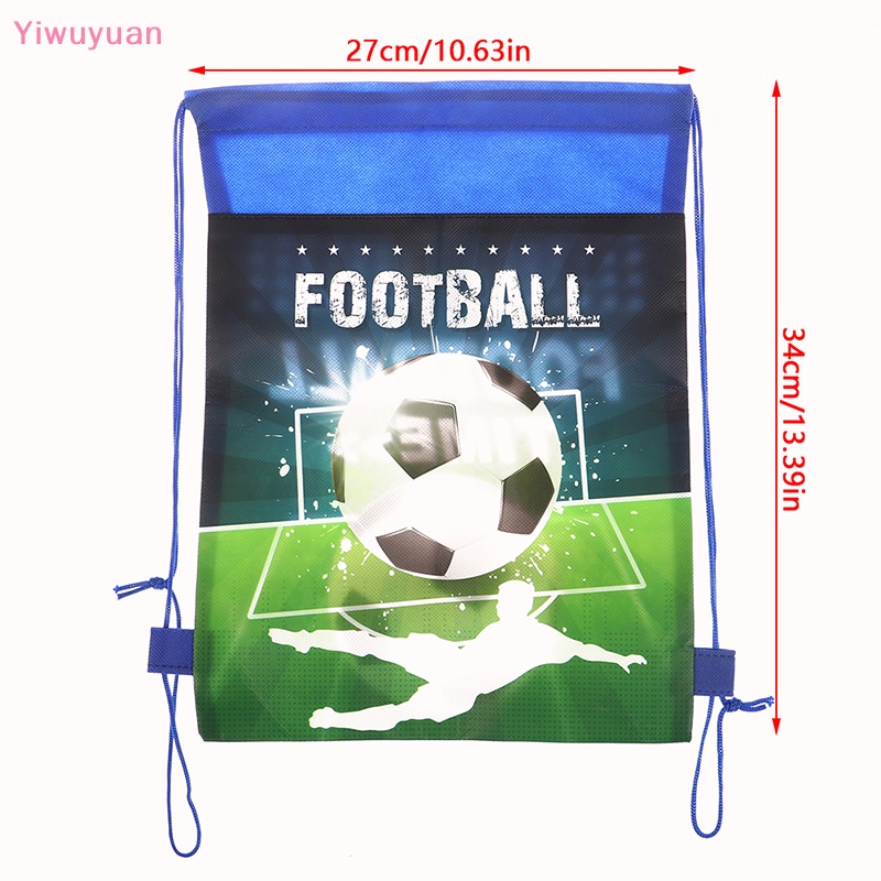 1 Ba Lô Rút Dây Hình Quả Bóng Đá Cho Bé Trai Mới