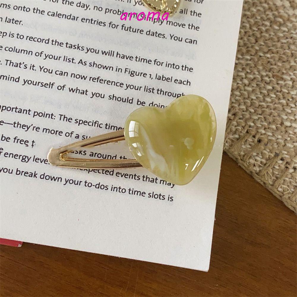 Kẹp Tóc Hình Trái Tim Nhiều Màu Phong Cách Lolita Cho Nữ