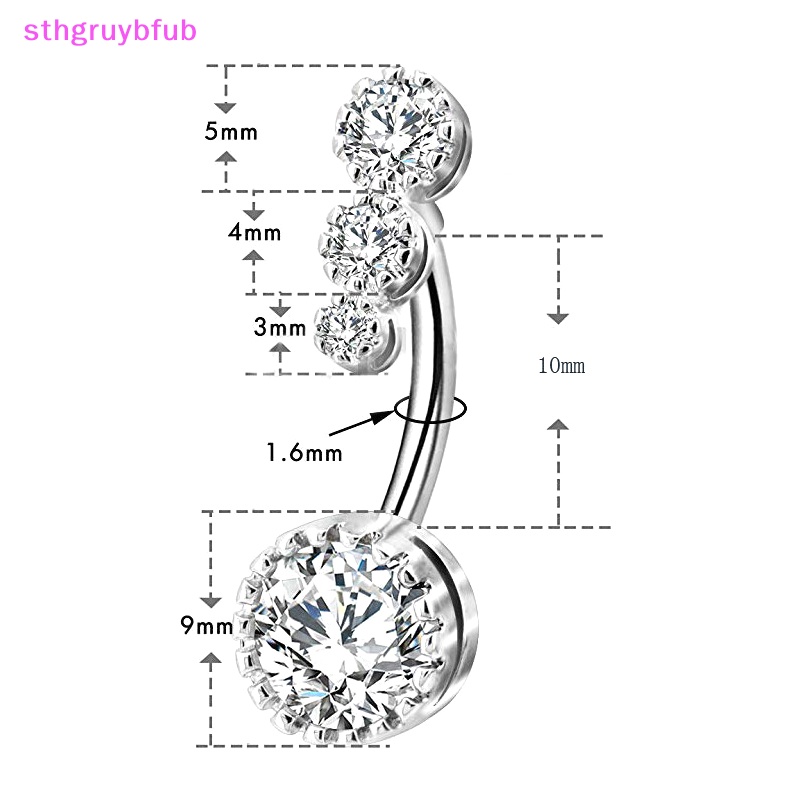 Khuyên Rốn Đính Đá Zircon Thời Trang Cho Nữ