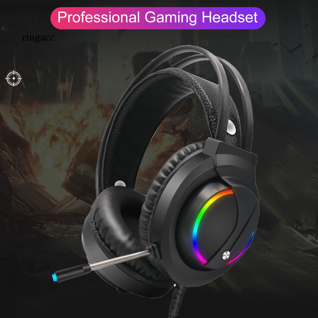 Tai Nghe Chụp Tai RGA K1 RGB Có Micro Và Đèn LED Dùng Để Chơi Game