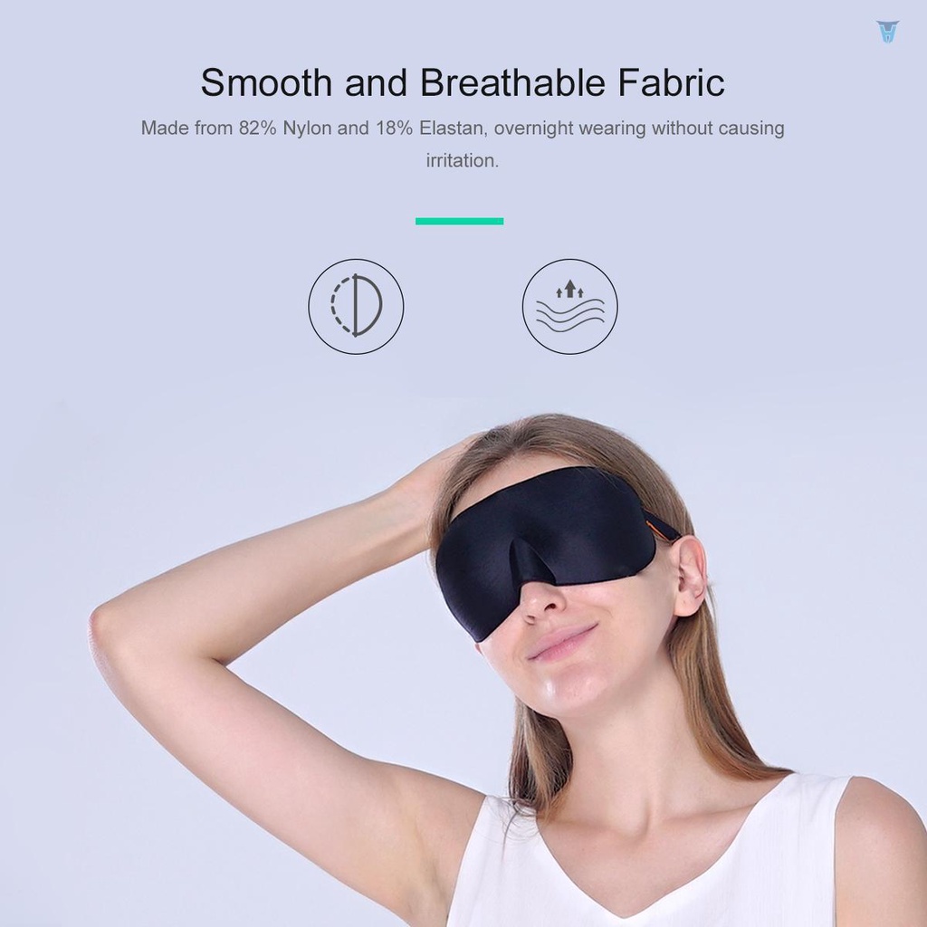 Miếng Bịt Mắt Ngủ 3D Thoáng Khí Có Thể Điều Chỉnh Dành Cho Nam Và Nữ