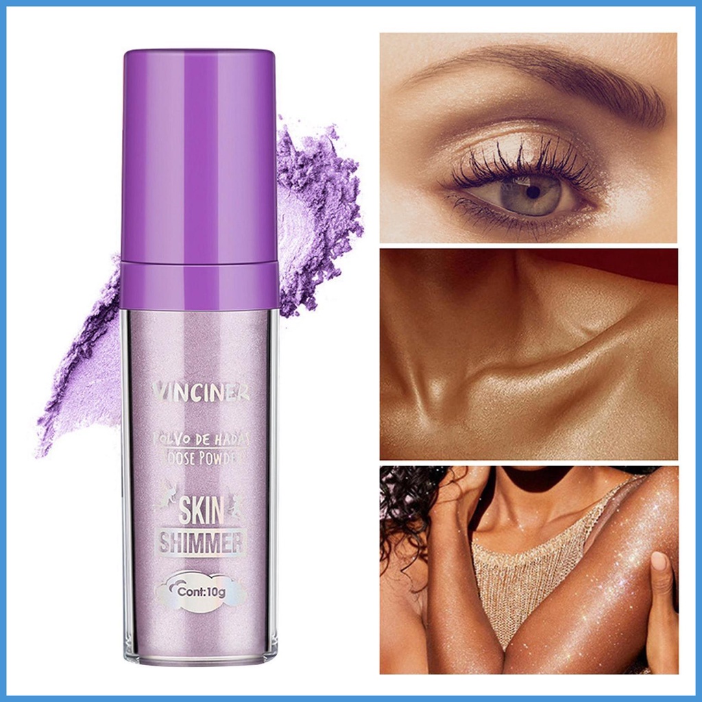 Phấn Bắt Sáng Ánh Nhũ Lấp Lánh Trang Điểm Cơ Thể Nổi Bật
