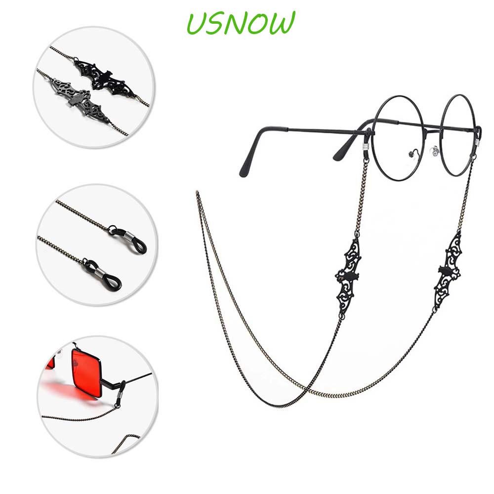Dây Đeo Mặt Nạ Thủy Tinh Hình Dơi Rỗng Bằng Đồng Màu Đen Đơn Giản Chống Trượt Phong Cách Retro