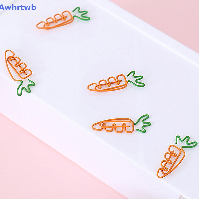 Set 10 Kẹp Giấy Kim Loại Hình Trái Cây Dễ Thương Mới