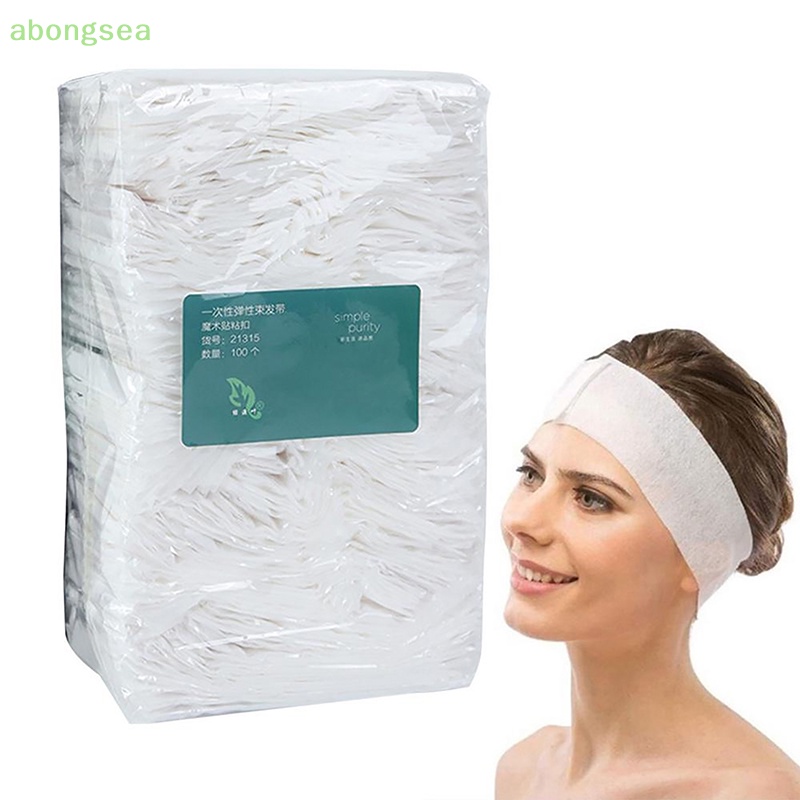 Bộ 10 Băng Đô Cài Tóc Bằng Vải Không Dệt Cho Spa abongsea
