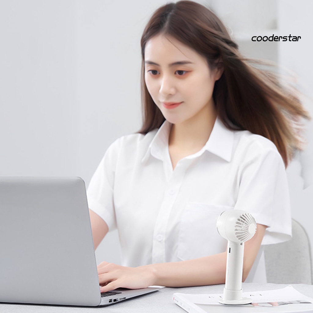 Quạt Mini Cầm Tay 1200mAh Sạc USB Tiếng Ồn Thấp Dễ Mang Theo 3 Tốc Độ Tiết Kiệm Năng Lượng
