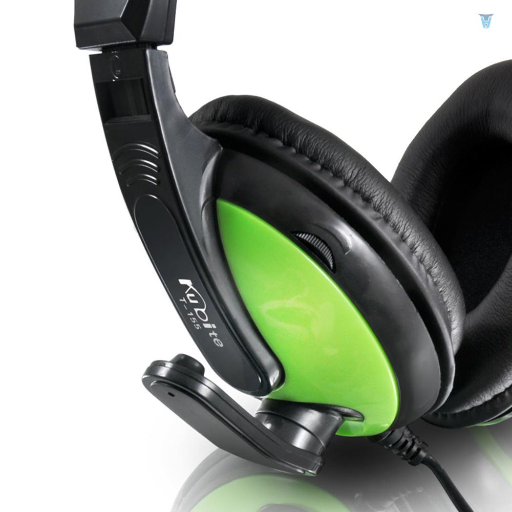 Tai Nghe Chơi Game KUBITE T155 Giắc Cắm 3.5mm Có Thể Điều Chỉnh Âm Lượng Dành Cho Máy Tính Để Bàn