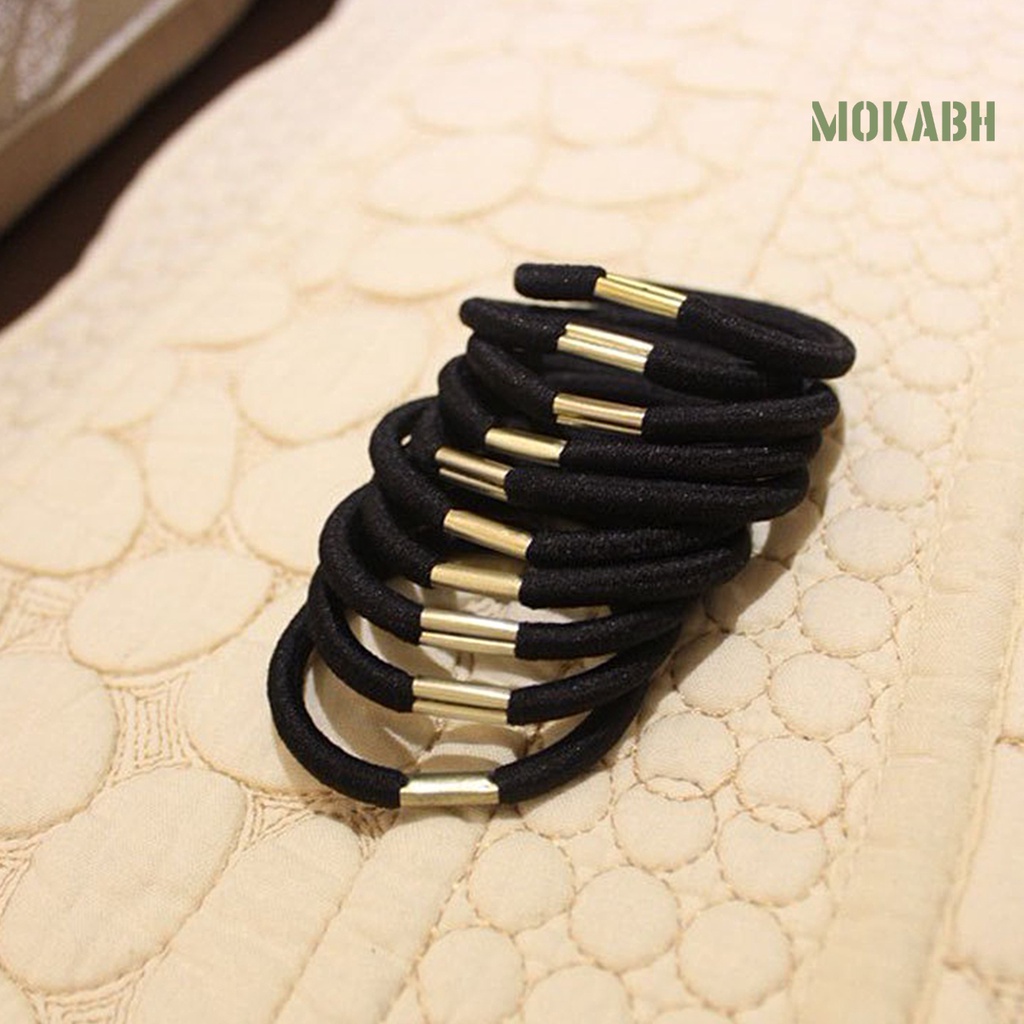 100 Dây Thun Buộc Tóc Co Dãn Có Giá Đỡ