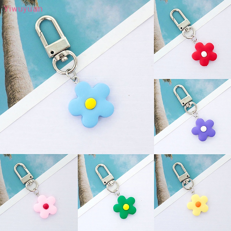 Móc Khóa Hình Hoa Màu Kẹo Dễ Thương Trang Trí Ba Lô / Túi Xách Mới