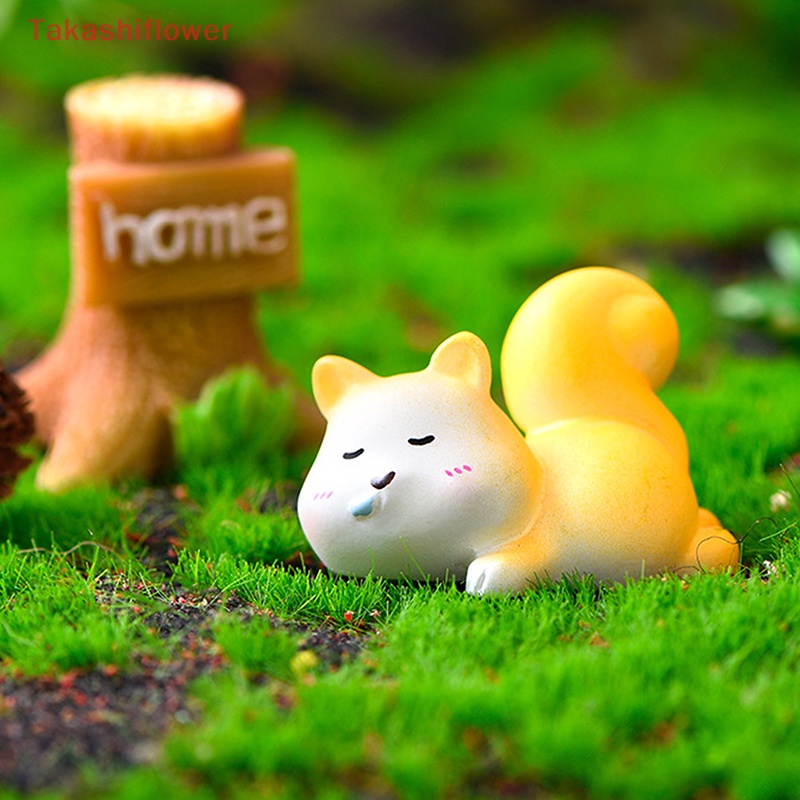 Mô Hình Chú Sóc Bằng Nhựa Resin Dễ Thương Dùng Trang Trí Tiểu Cảnh