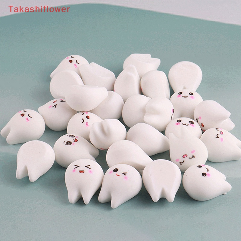 (Takashiflower) Set 5 Răng Nhựa Phát Sáng Trong Bóng Tối Trang Trí Tiểu Cảnh