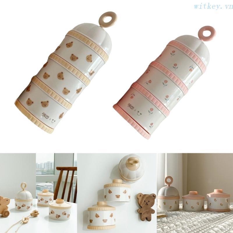 Hộp Đựng Sữa Bột Em Bé Có Tay Cầm Tiện Dụng Mang Theo Du Lịch / Hoạt Động Ngoài Trời