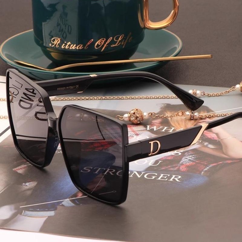 Kính Mát Gọng Vuông Phong Cách Retro Thời Trang Cho Nữ