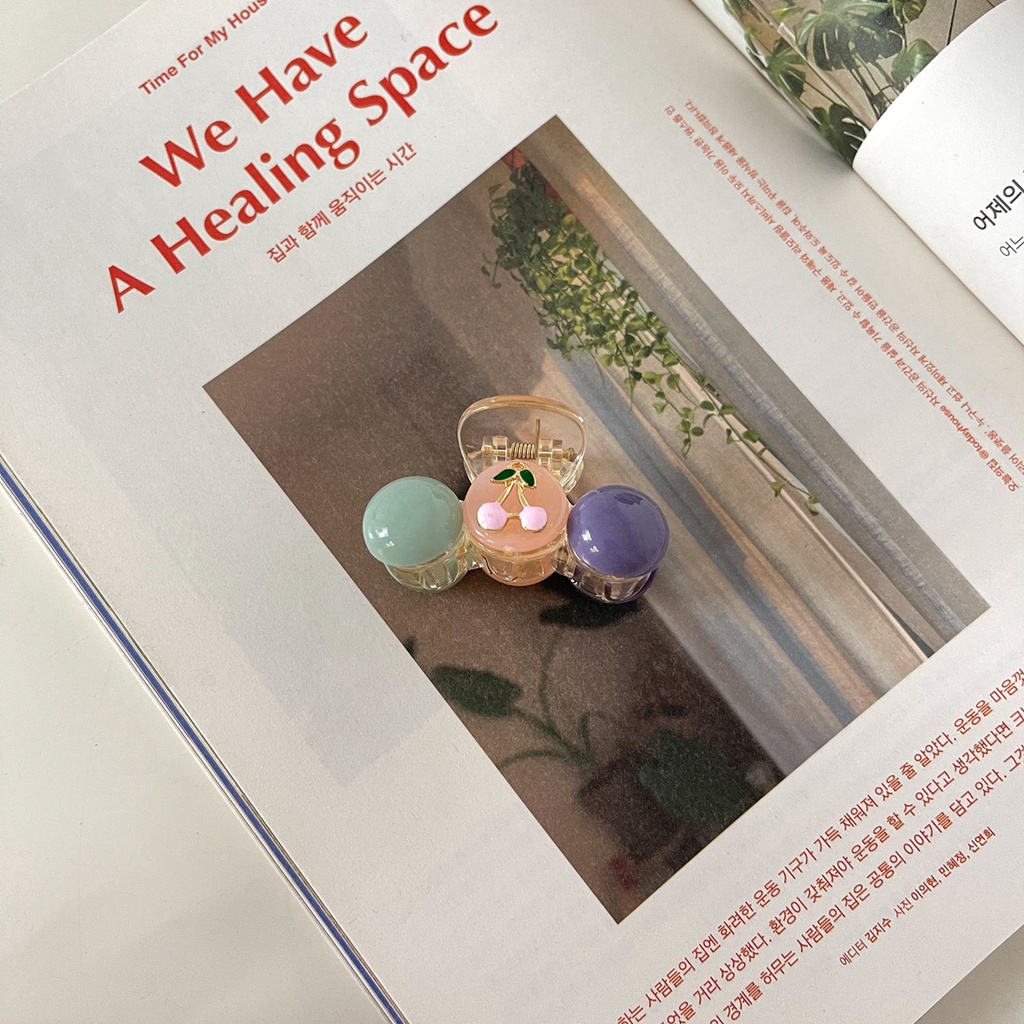 Kẹp Tóc Đuôi Ngựa Màu Sắc Tương Phản Thời Trang Mùa Hè