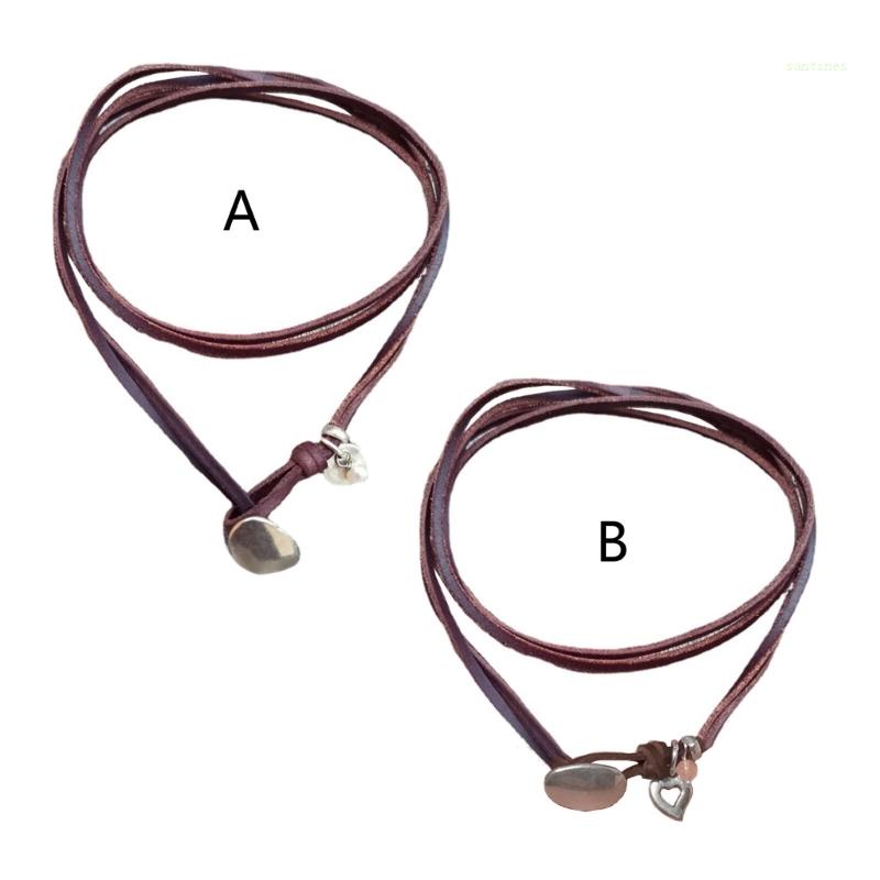 Vòng Cổ Choker Da Nhiều Lớp Phong Cách Boho Thời Trang Cho Nữ