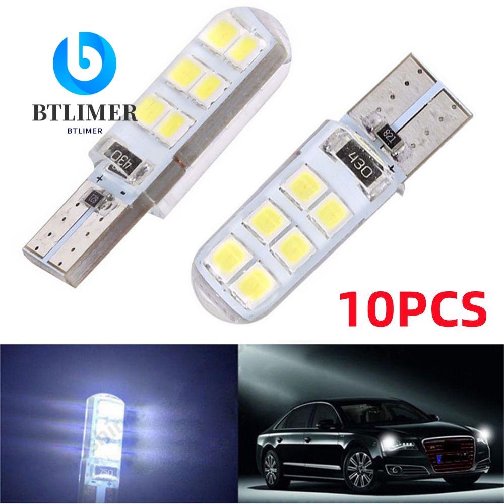 Bộ 10 Đèn LED Silicone 12V 12SMD 1210 COB Cho Biển Số Xe Hơi