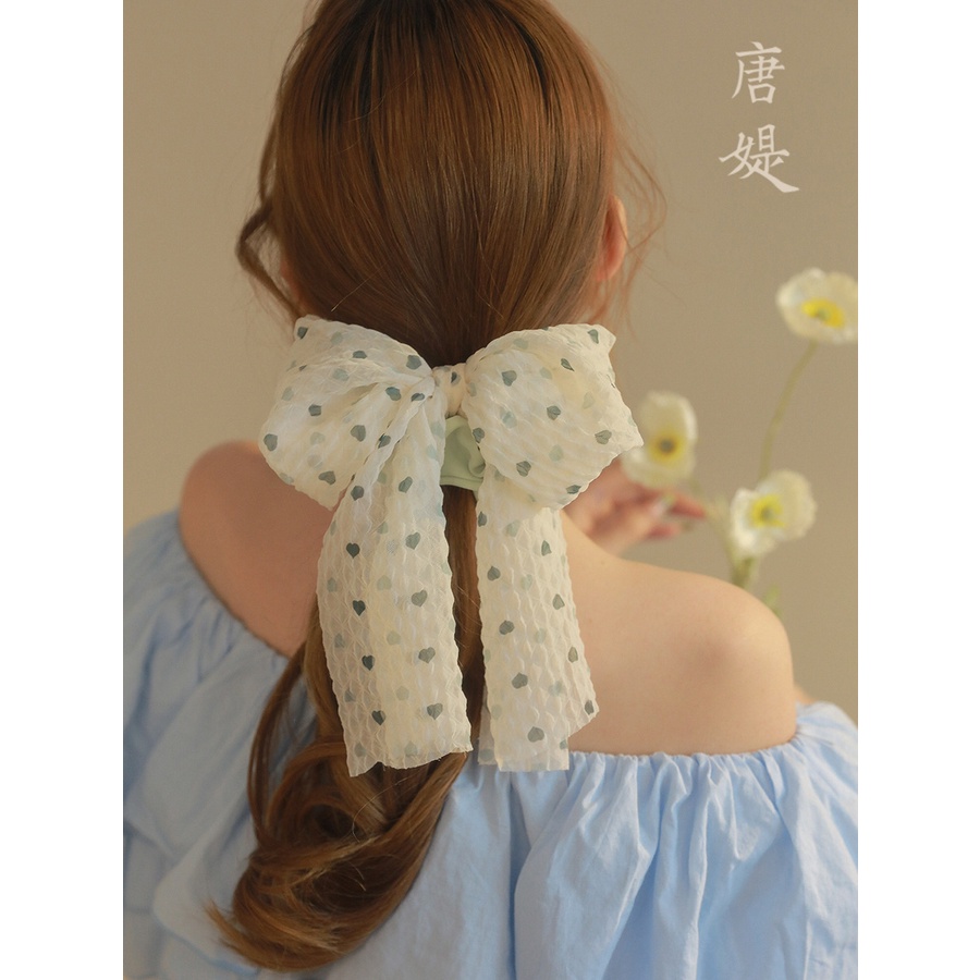 Dây Buộc Tóc Cao Su Đính Nơ Mẫu Mới 2023 Thời Trang Xuân Hè Cho Nữ