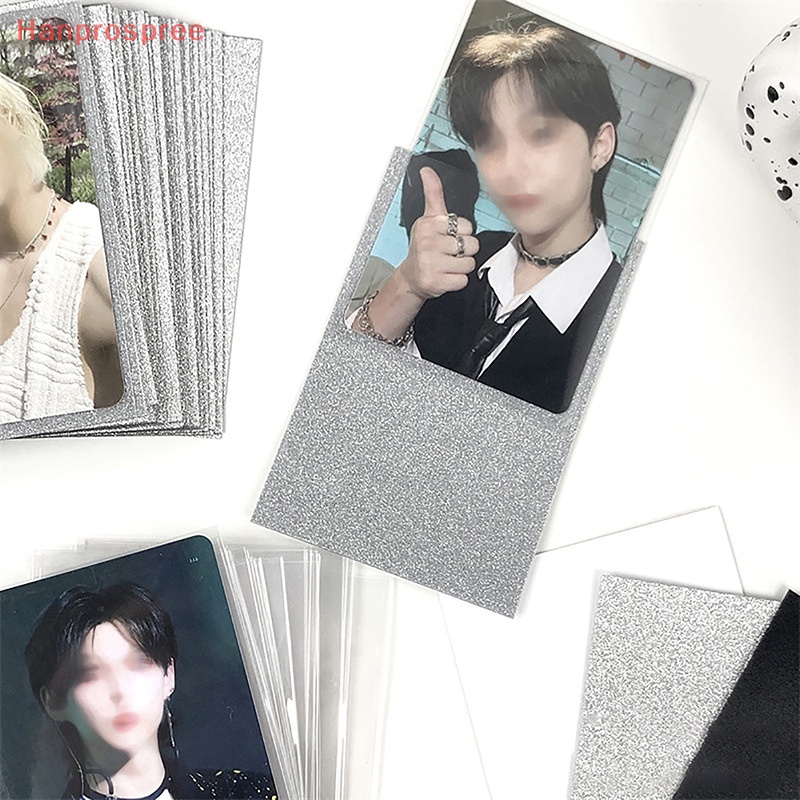 Set 10 / 50 Túi Đựng Thẻ Ảnh Trong Suốt Lấp Lánh