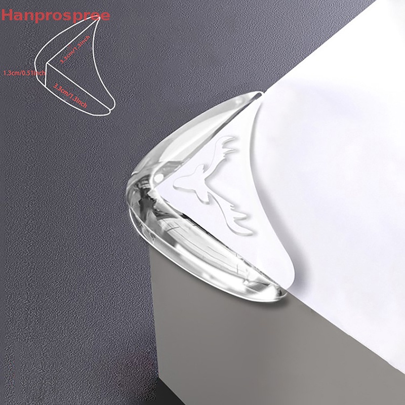 Bộ 2 Miếng Bọc Cạnh Bàn Chống Va Đập Bằng Silicon Dày Dặn Trong Suốt Hình Hươu