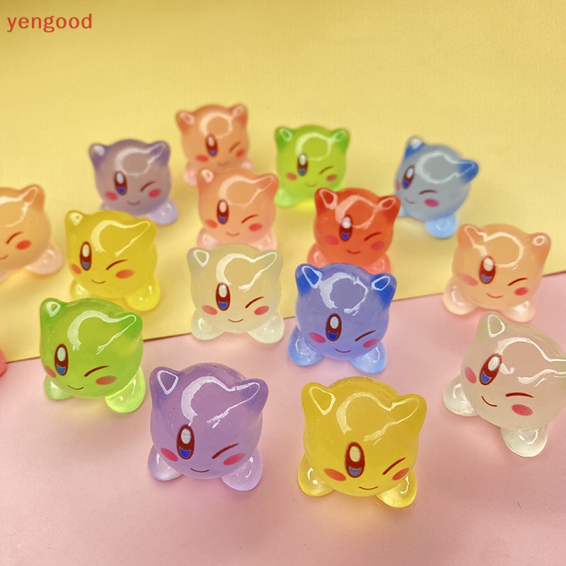 (YGD) Bộ 2 Kẹp Tóc Bong Bóng Nhựa Dạ Quang Mini Trang Trí Điện Thoại DIY