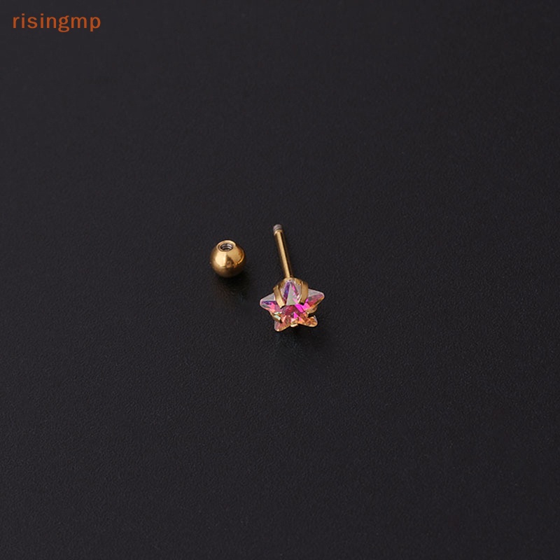 1 Đôi Khuyên Tai Xoắn Ốc Đính Đá Zircon Nhiều Màu Cho Nữ