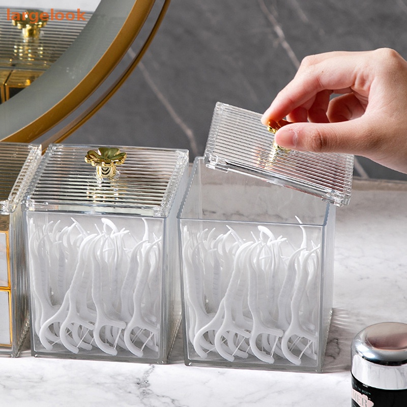 Hộp Vuông Đựng Bông Tẩy Trang / Tăm Bông Trang Điểm / Phòng Tắm