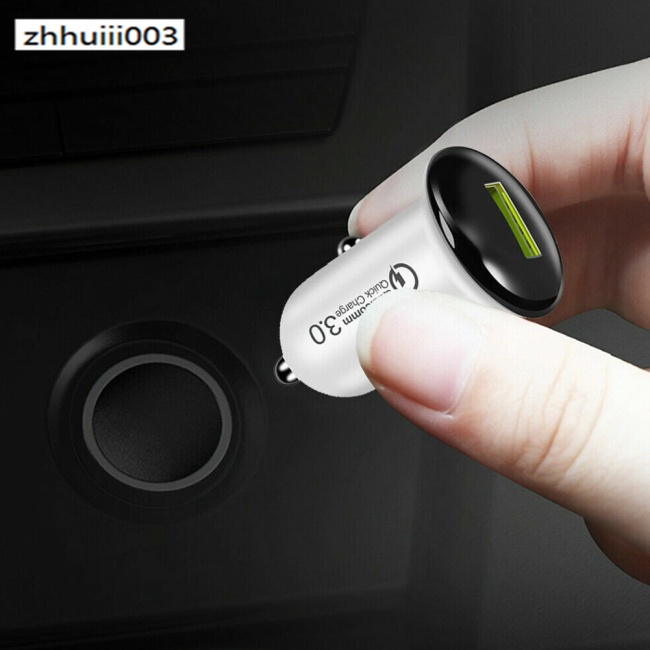 Cốc Sạc Điện Thoại Usb Mini 12-24v 2.4a 3.1a Qc 3.0 Đa Năng Cho Xe Hơi