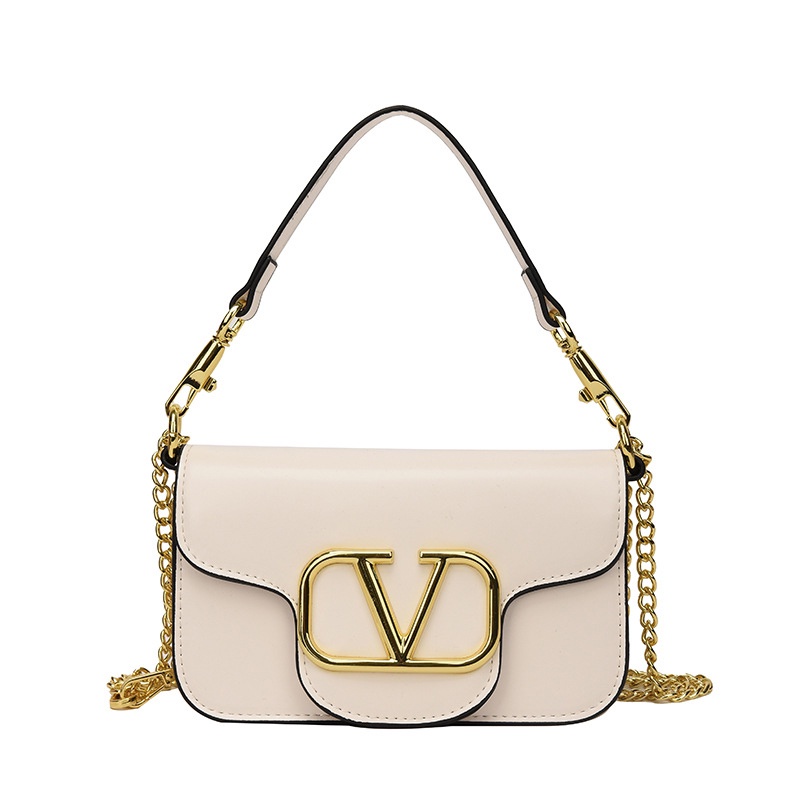 Túi Đeo Chéo Hình Chữ V Màu Vàng Thời Trang Dành Cho Nữ