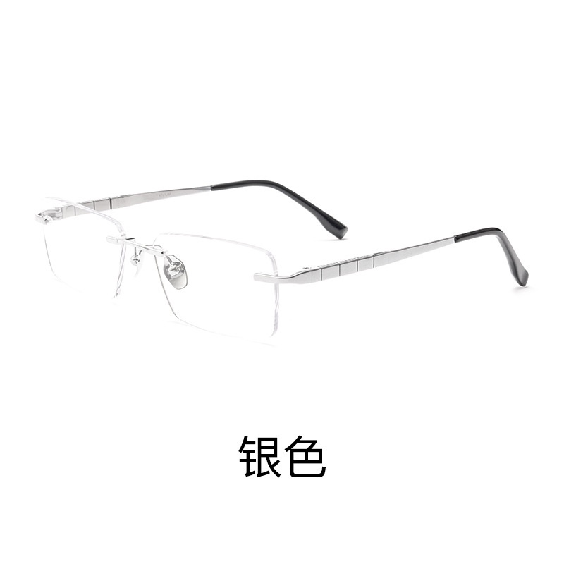 Gọng Kính F91092T Beta Titan Không Gọng Siêu Nhẹ Phong Cách Doanh Nhân Cho Nam