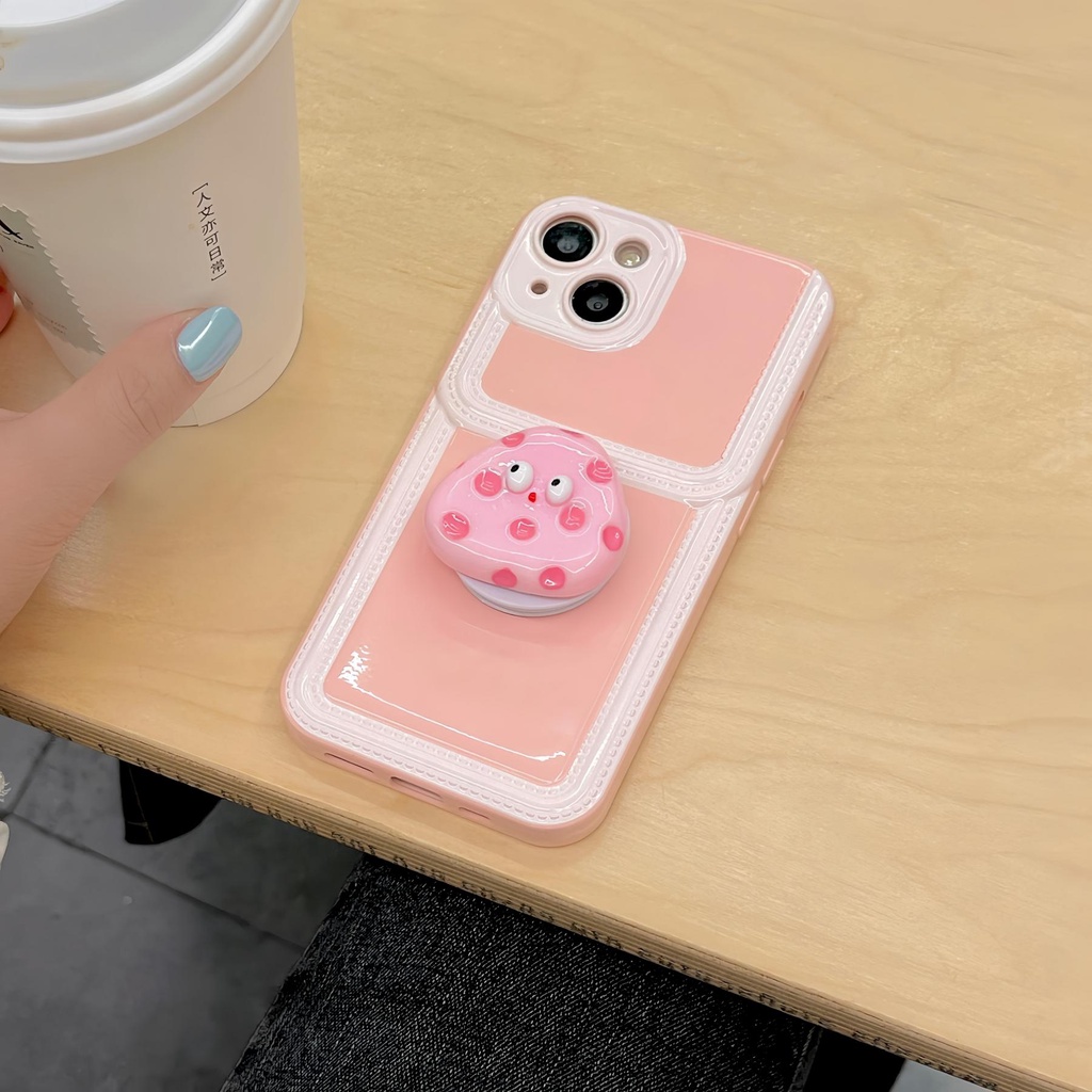 Ốp Điện Thoại tpu Dẻo Màu Sắc Ngọt Ngào Kèm Ngăn Đựng Thẻ &amp; Giá Đỡ Đứng Độc Đáo Cho iPhone 14 13 12 11 PRO MAX