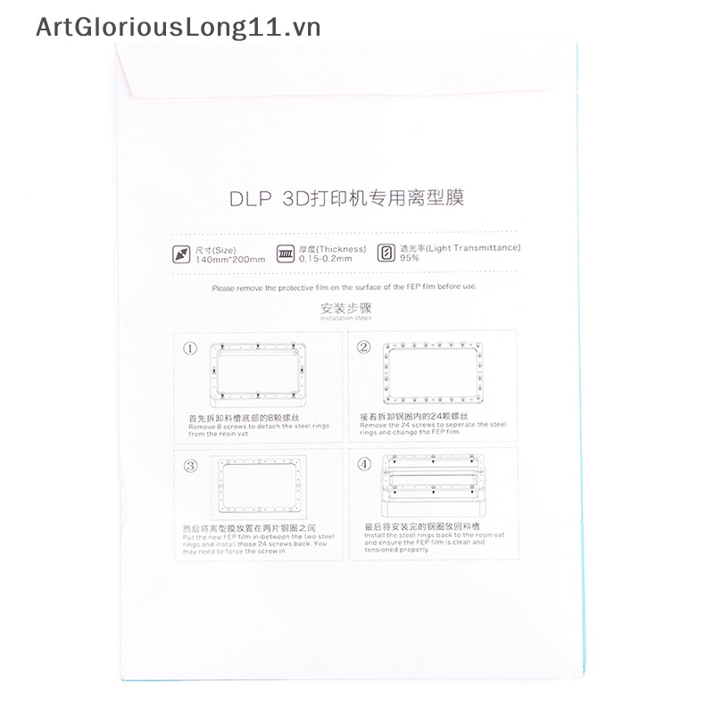Set 2 Tấm Phim FEP ArtGloriousLong Cho Máy In 3D Photon Mono X Resin SLA / LCD FEP
