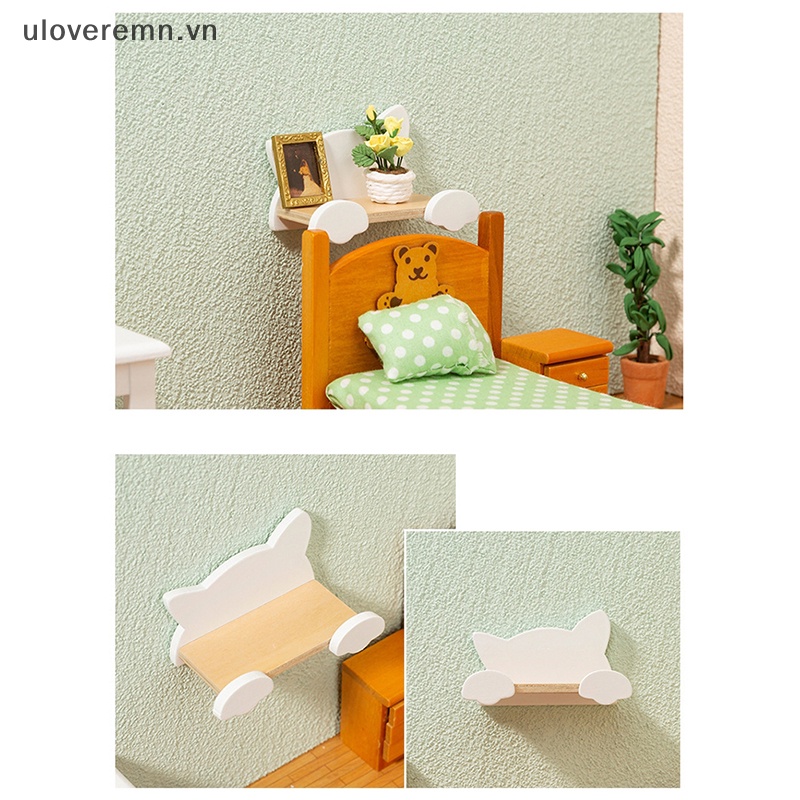 Mô Hình Kệ Treo Tường Hình Mèo Tỉ Lệ 1: 12 Trang Trí Nhà Búp Bê