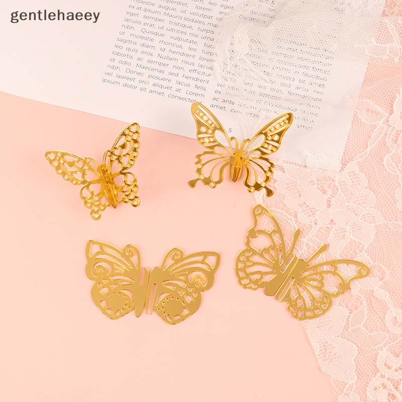 Bộ 5 Bươm Bướm Bằng Acrylic Dùng Trang Trí Bánh Kem