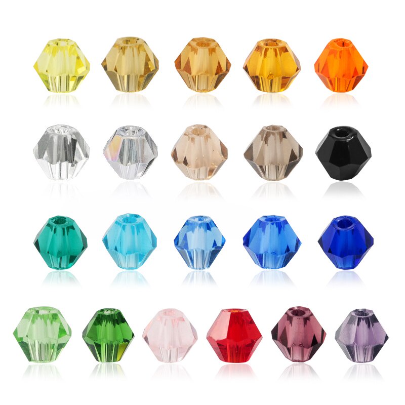 Set 200 Hạt Thủy Tinh 4MM Cắt May Quần Áo / Trang Trí DIY