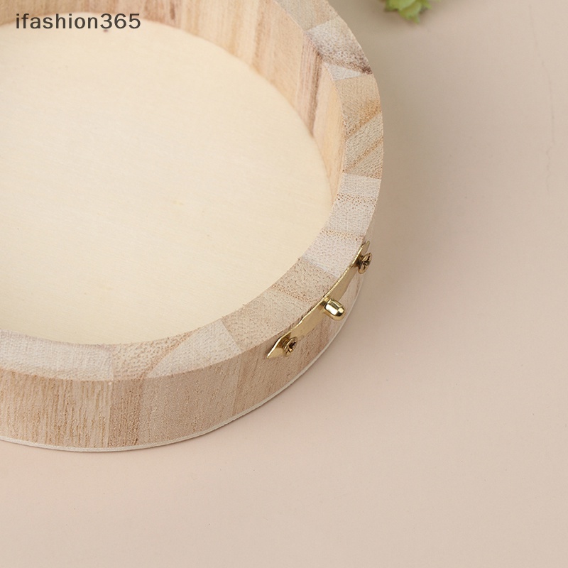 Hộp Đựng Trang Sức Hình Tròn Có Khóa Phong Cách Vintage Thời Trang ifashion365